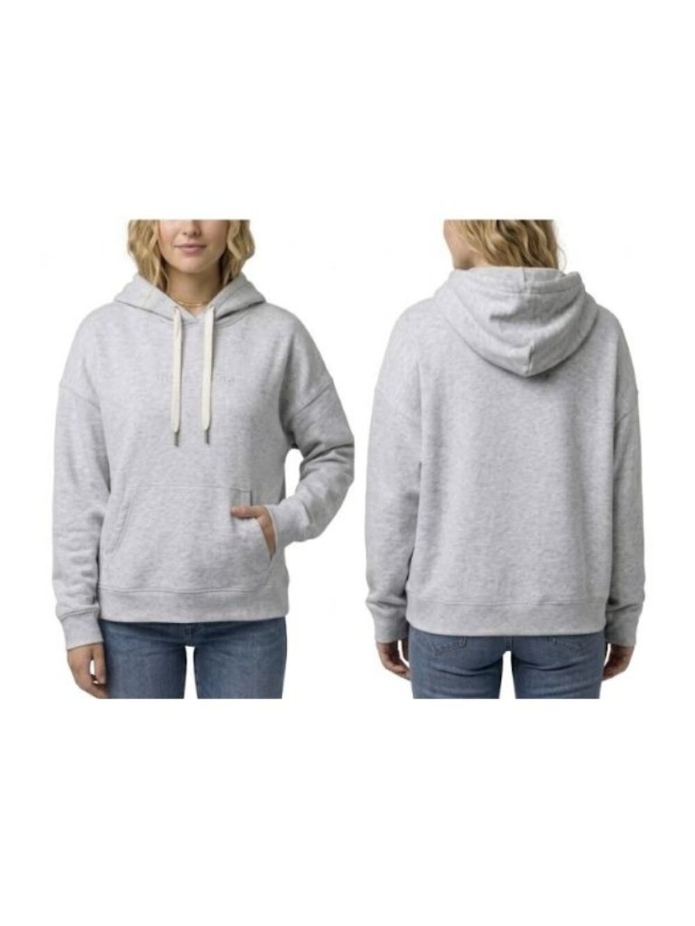 ⭐Chic & Cozy: Women's GAP Oversized Gray Fleece Hoodie Sweatshirt Sz M Loose Fit